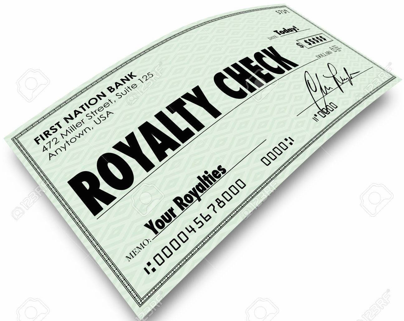 graphic Royalty Check