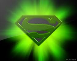 graphic: Superman insignia colored Kryptonite green